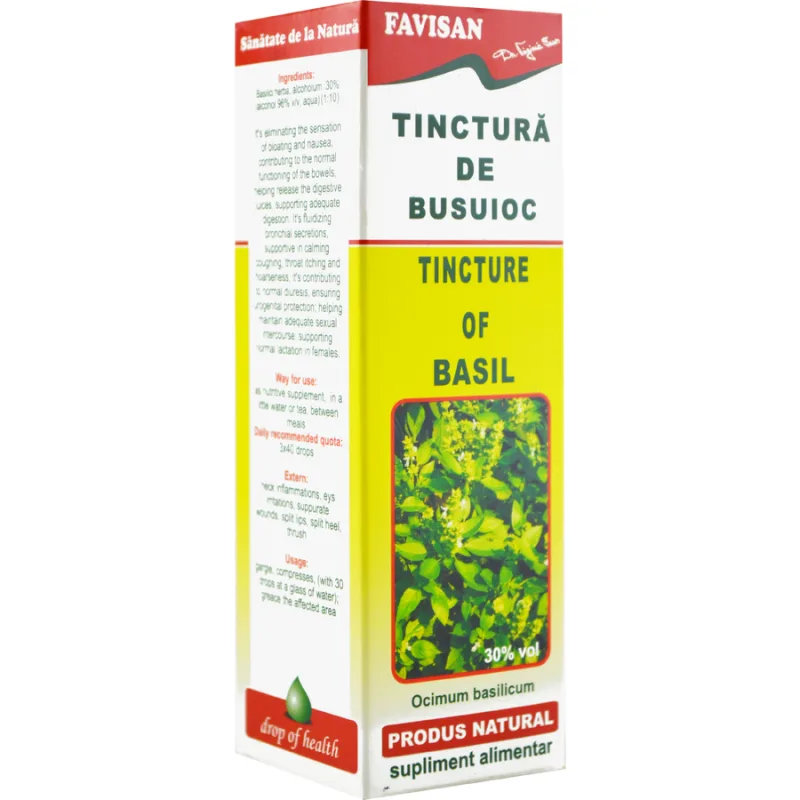 Tinctura de Busuioc 50ml Favisan — preț și oferte