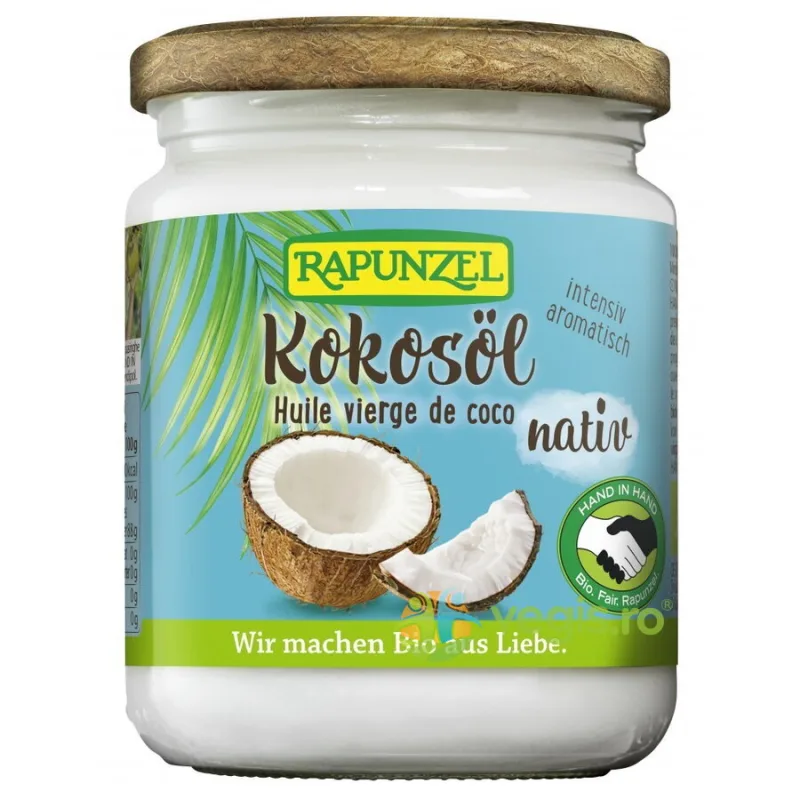 Ulei de Cocos Virgin Ecologic/Bio 200g Rapunzel — preț și oferte