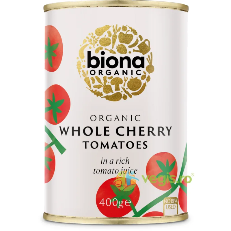 Rosii Cherry Intregi in Doza Ecologice/Bio 400g BIONA — preț și oferte