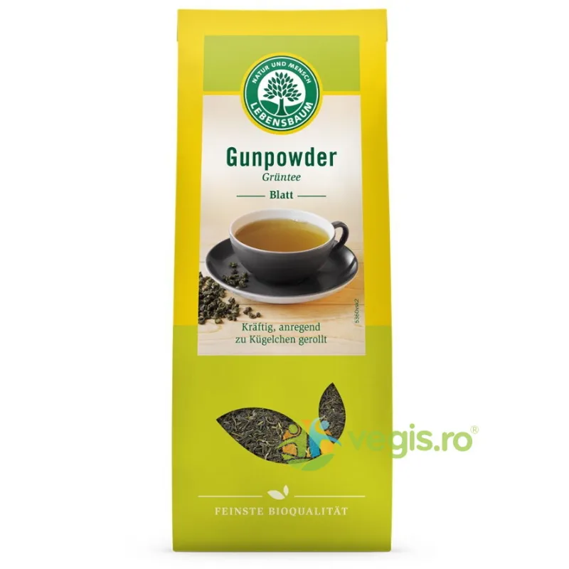 Ceai Verde Gunpowder Ecologic/Bio 100g LEBENSBAUM — preț și oferte