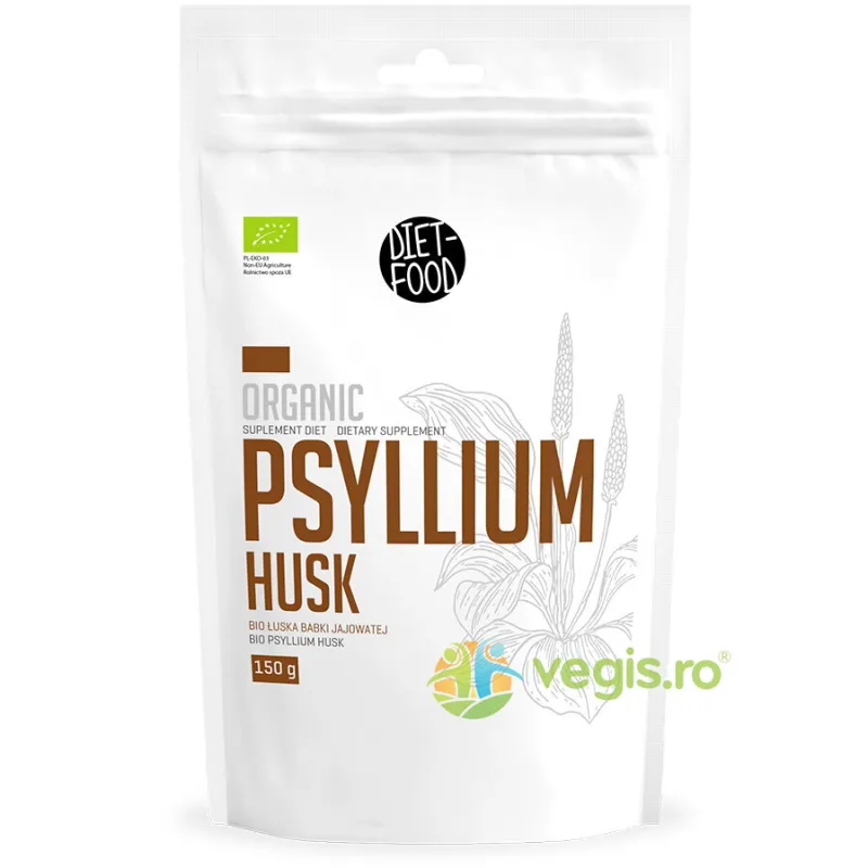 Tarate de Psyllium Ecologice/Bio 150g DIET FOOD — preț și oferte