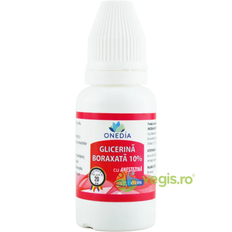 Glicerina Boraxata 10% Anestezina 20g Onedia — preț și oferte