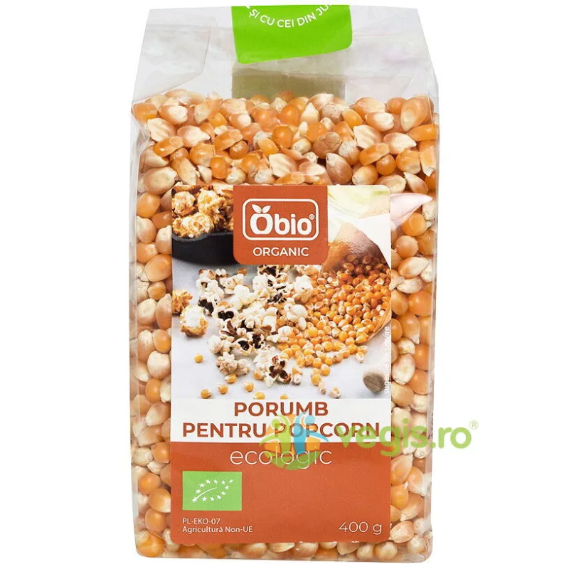Porumb pentru Popcorn Ecologic/Bio 400g OBio — preț și oferte