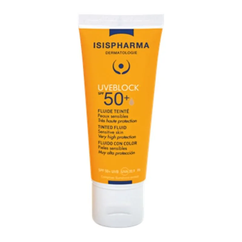 Fluid nuantator Tinted Fluid SPF50+UVEBLOCK, 40ml, IsisPharma — preț și oferte
