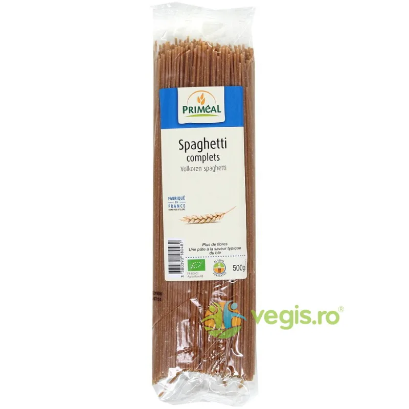 Spaghetti din Grau Dur Integral Ecologice/Bio 500g PRIMEAL — preț și oferte