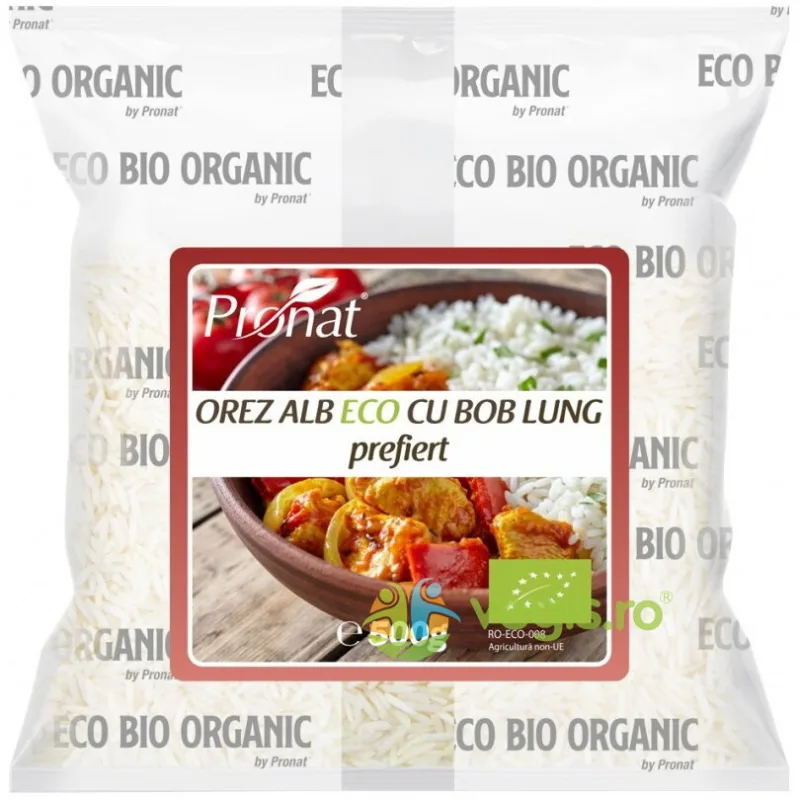 Orez Alb Prefiert cu Bob Lung Ecologic/Bio 500g PRONAT — preț și oferte
