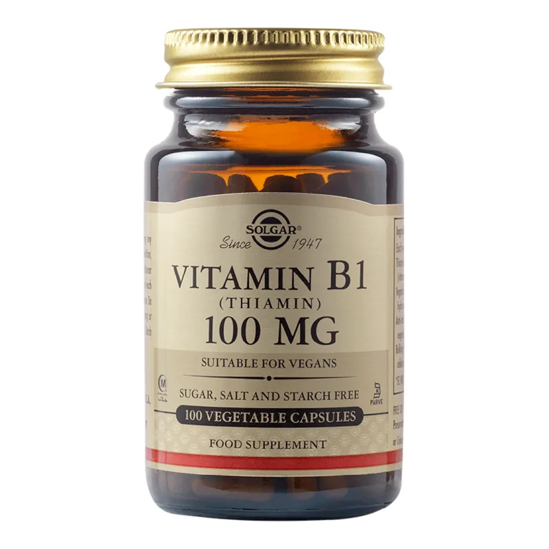 Vitamina B1, 100mg, 100 capsule, Solgar — preț și oferte