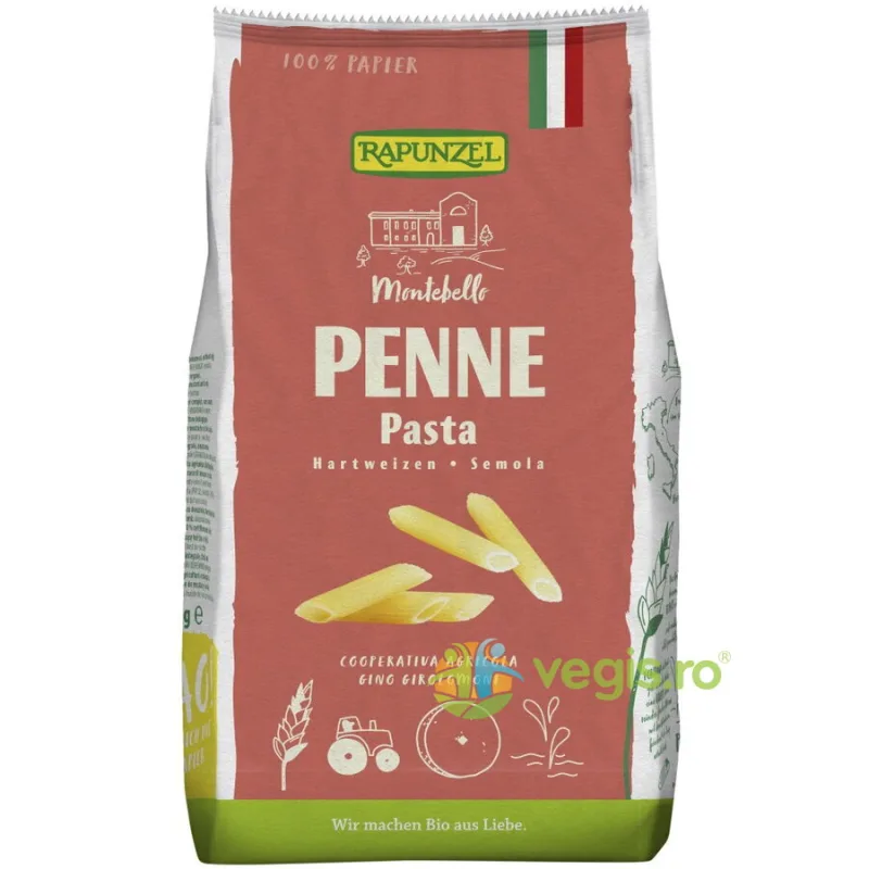 Penne Semola Ecologice/Bio 500g Rapunzel — preț și oferte