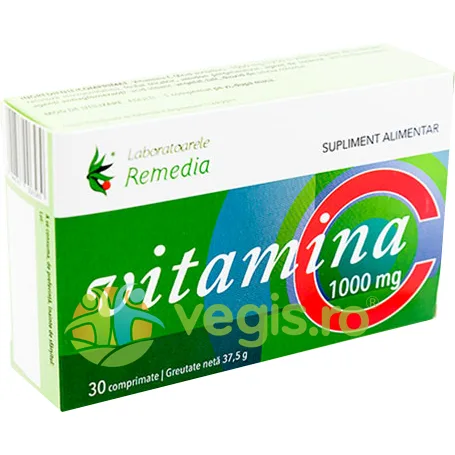 Vitamina C 1000mg 30cpr REMEDIA — preț și oferte