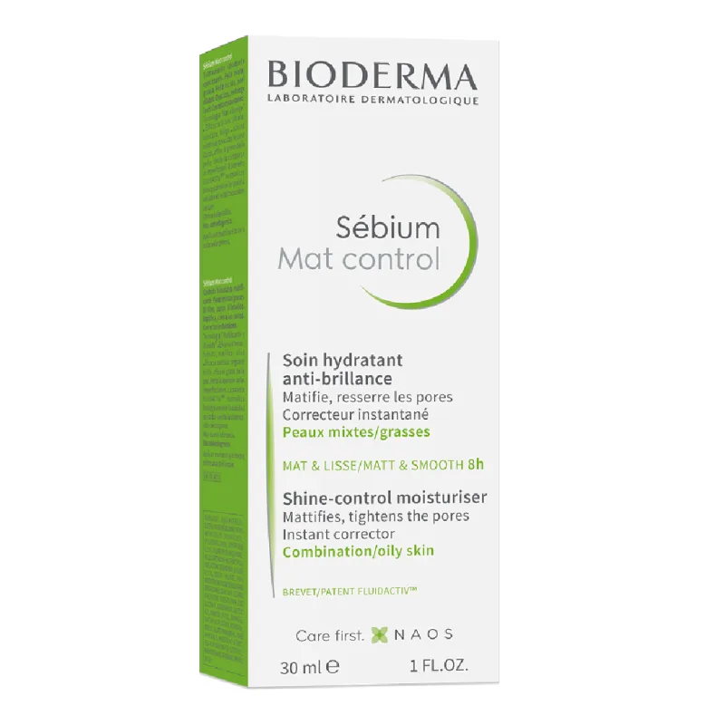 Fluid hidratant matifiant Sebium Mat Control, 30 ml, Bioderma — preț și oferte