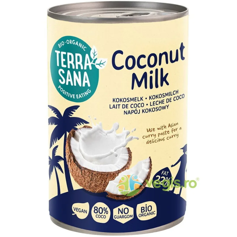 Bautura de Cocos 80% Ecologica/Bio 400ml Terra Sana — preț și oferte