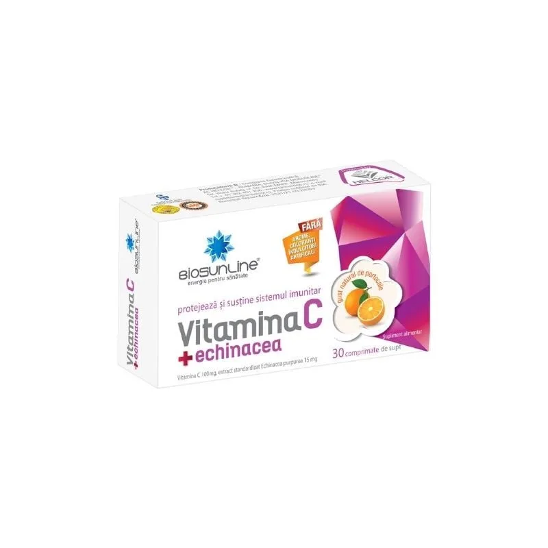 Vitamina C + Echinacea, 30 comprimate, Helcor HELCOR BAIA MARE — preț și oferte