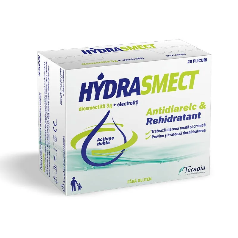 Hydrasmect, 20  plicuri TERAPIA SA — preț și oferte