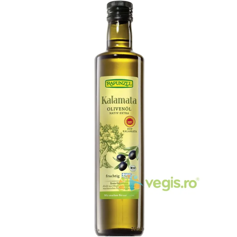 Ulei de Masline Extravirgin Kalamata DOP Ecologic/Bio 500ml Rapunzel — preț și oferte