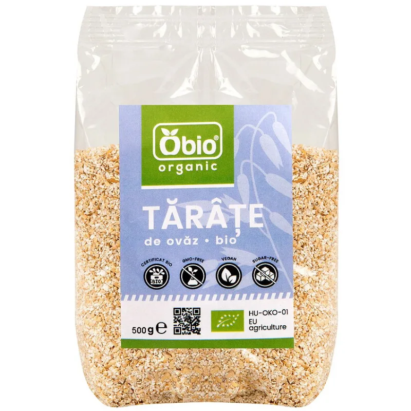 Tarate de Ovaz Ecologice/Bio 500g OBio — preț și oferte