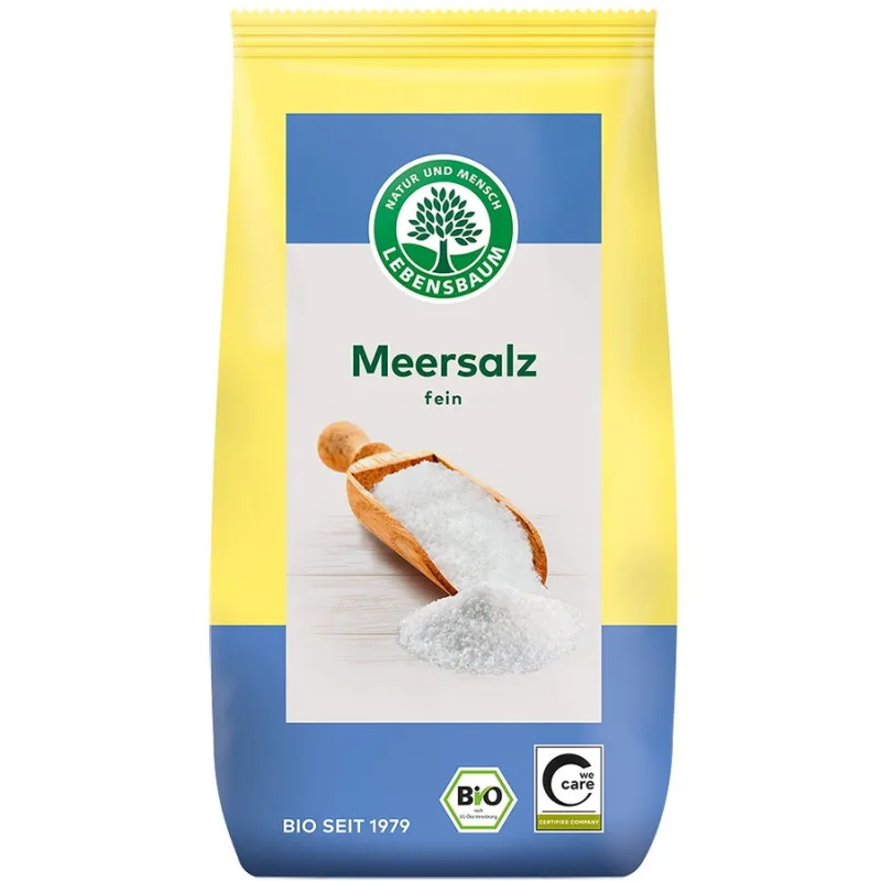 Sare de Mare Fina Neiodata Ecologica/Bio 500g LEBENSBAUM — preț și oferte