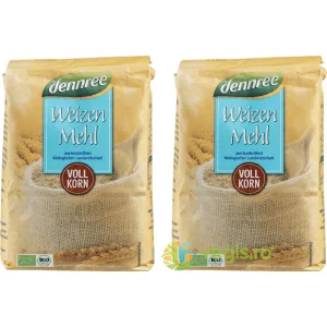 Pachet Faina de Grau Integrala Ecologica/Bio 1kg+1kg