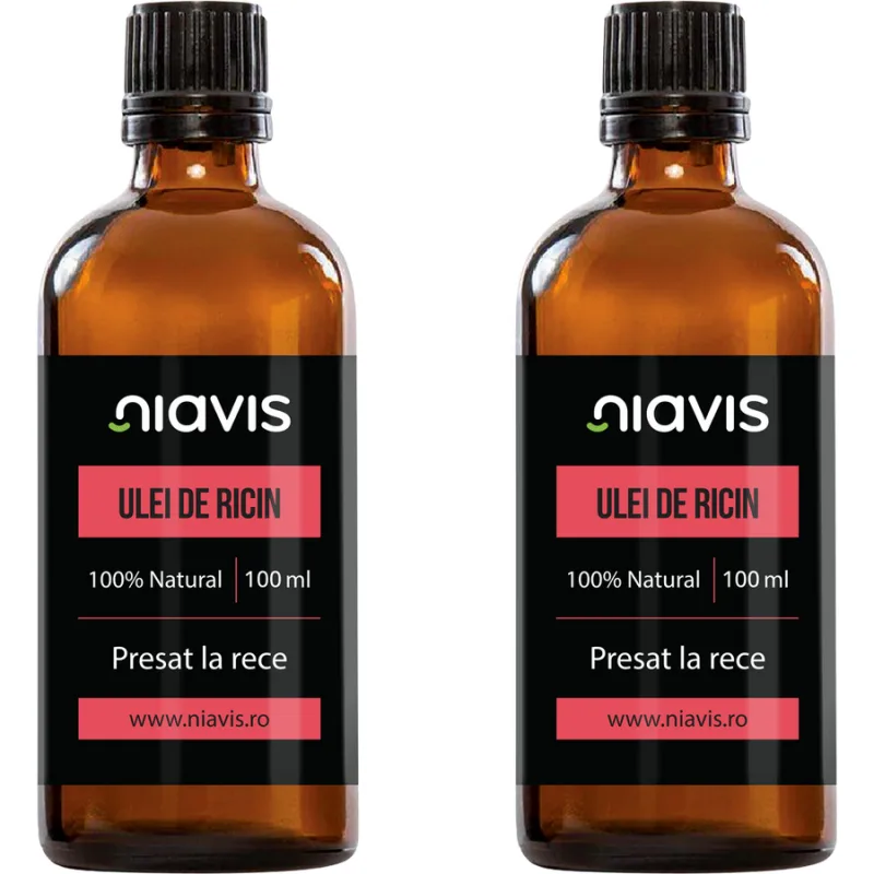 Pachet Ulei de Ricin Presat la Rece 100ml + 100ml NIAVIS — preț și oferte