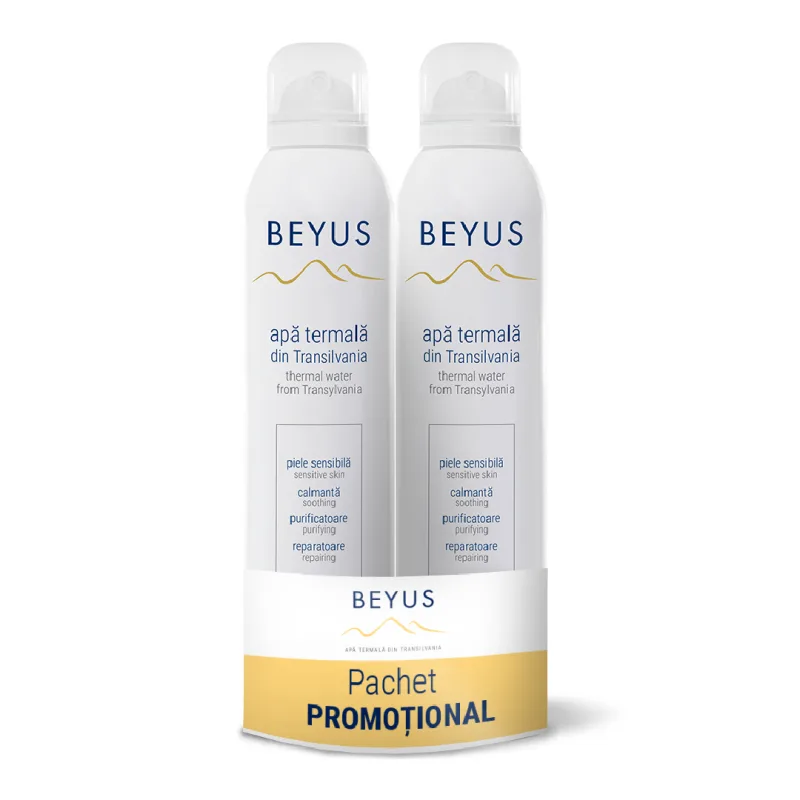 Pachet Apa termala din Transilvania, 2*250 ml, Beyus BEYUS LABORATOR — preț și oferte