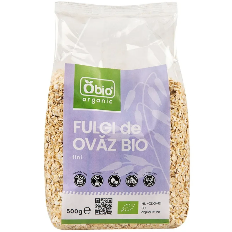 Fulgi de Ovaz Fini Ecologici/Bio 500g OBio — preț și oferte
