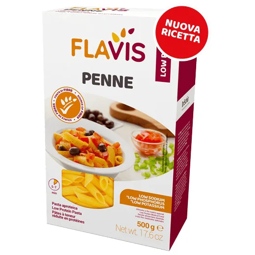 Paste Penne cu Continut Proteic Scazut 500g FLAVIS — preț și oferte