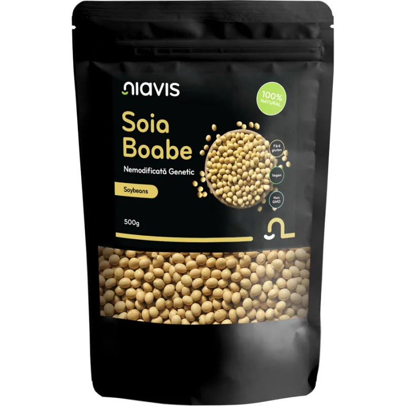 Soia Boabe Nemodificata Genetic 500g NIAVIS — preț și oferte
