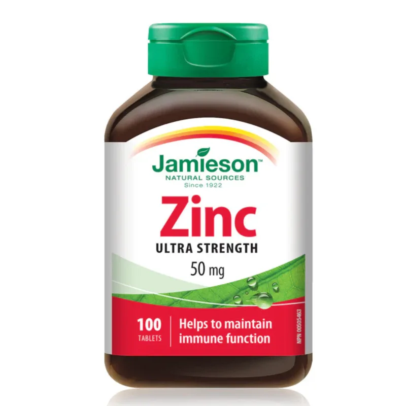 Zinc 50 mg, 100 tablete, Jamieson — preț și oferte