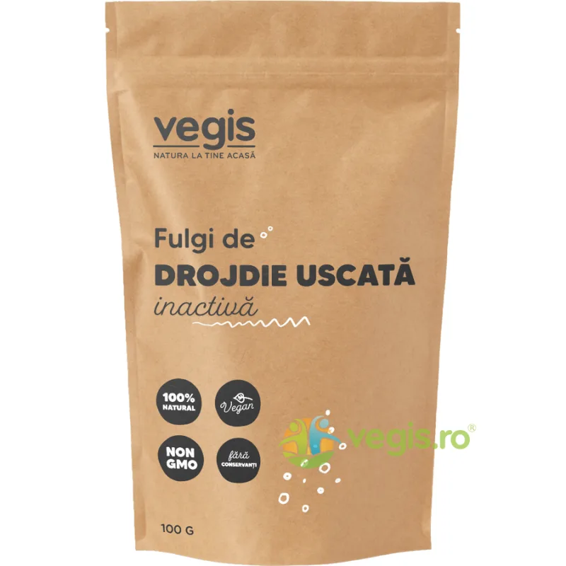 Fulgi de Drojdie Uscata Inactiva 100g VEGIS — preț și oferte