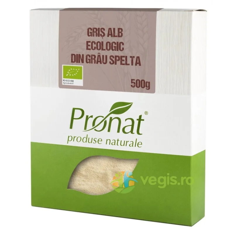 Gris Alb din Grau Spelta Ecologic/Bio 500g PRONAT — preț și oferte