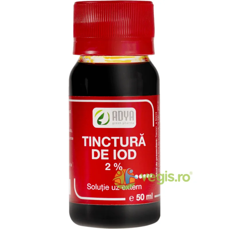 Tinctura de Iod 2% 50ml Adya GreenPharma — preț și oferte