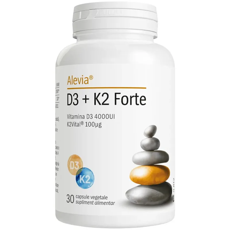 Vitamina D3 + K2 Forte 30cps vegetale ALEVIA — preț și oferte