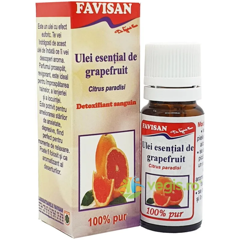 Ulei Esential de Grapefruit 10ml Favisan — preț și oferte