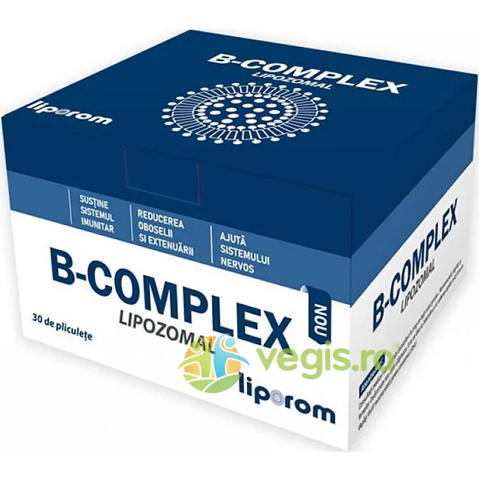 B Complex Lipozomal 30 plicuri Liporom NATURALI PROD — preț și oferte