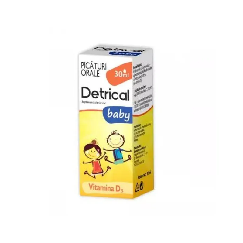Detrical baby picaturi orale, 30 ml, Zdrovit — preț și oferte