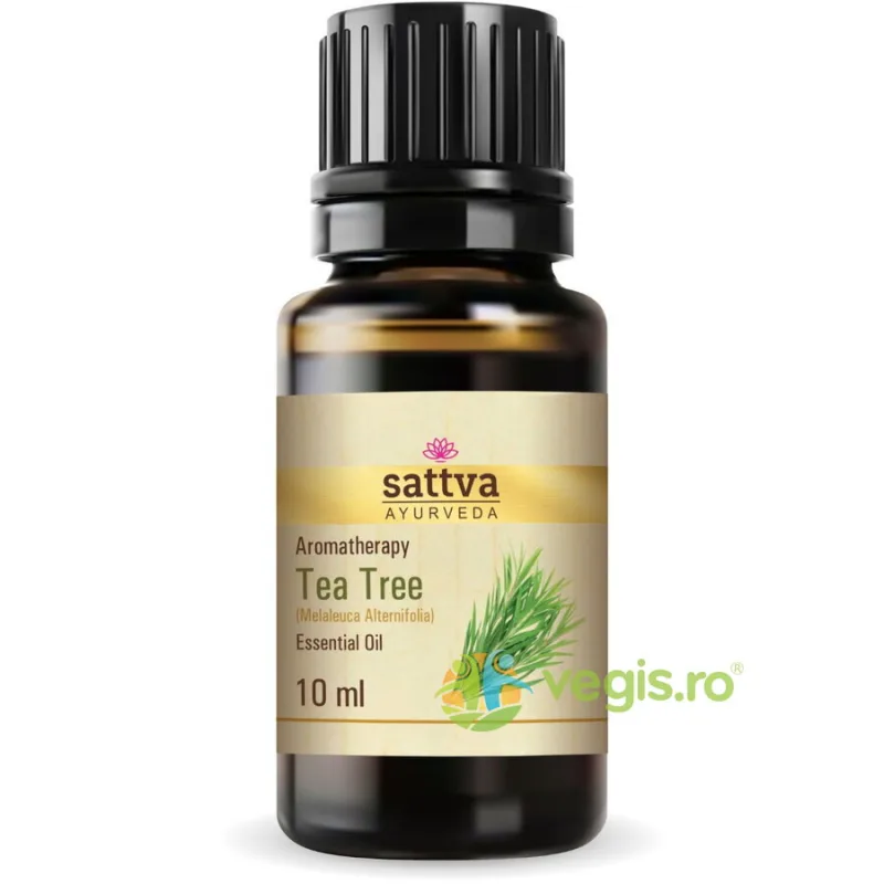 Ulei Esential de Arbore de Ceai (Tea Tree) 10ml Sattva Ayurveda — preț și oferte