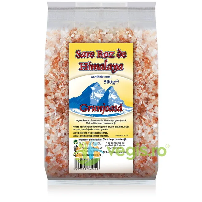 Sare Roz de Himalaya Grunjoasa 500g Herbavit — preț și oferte