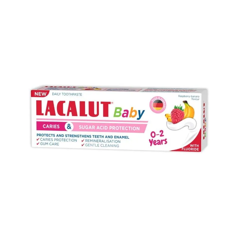 Pasta de dinti Lacalut Baby,  0-2 ani, 55 ml,  Zdrovit — preț și oferte