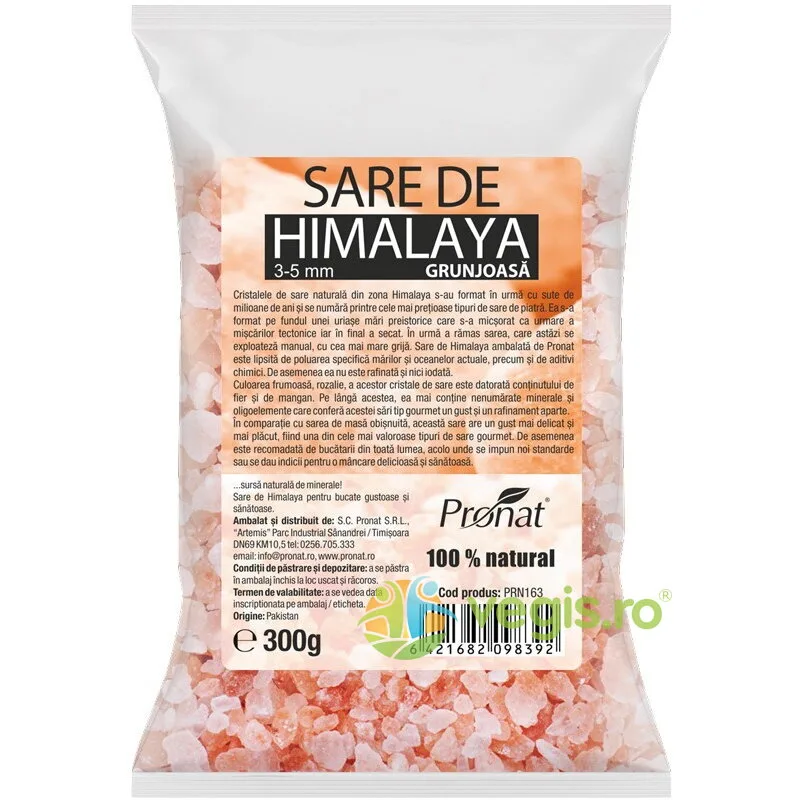 Sare de Himalaya Grunjoasa 300g PRONAT — preț și oferte