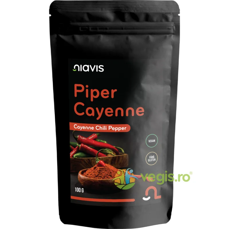 Piper Cayenne fara Gluten 100g NIAVIS — preț și oferte