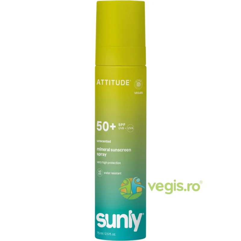 Lotiune Spray pentru Protectie Solara SPF50 pentru Adulti Sunly 75ml ATTITUDE — preț și oferte