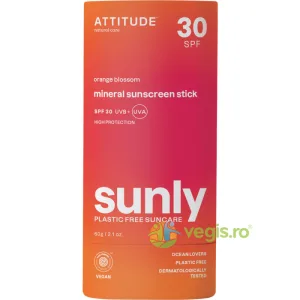 Stick pentru Protectie Solara SPF30 cu Parfum de Floare de Portocal pentru Adulti Sunly 60g