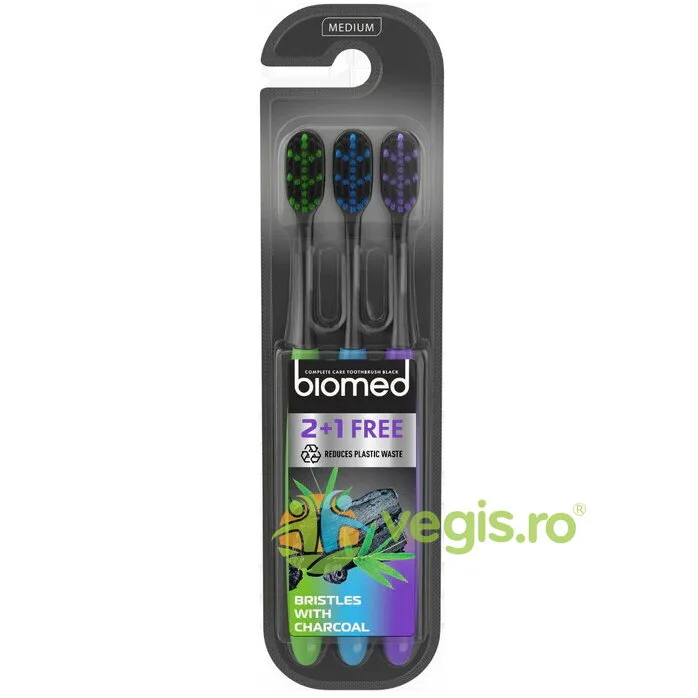 Periuta de Dinti Black Three 3buc BIOMED — preț și oferte