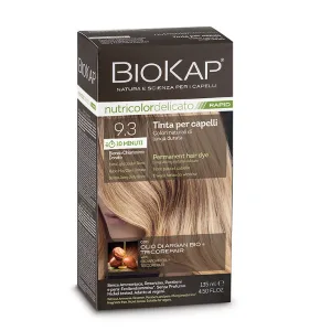Vopsea pentru par 9.3 Extra Light Golden Blond Nutricolor NDR00930 Delicato Rapid, Biokap | 135 ml