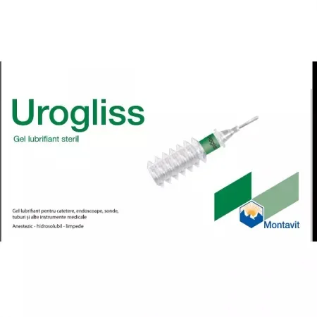 Urogliss Montavit – gel lubrifiant steril anestezic, 25 bucăți — preț și oferte