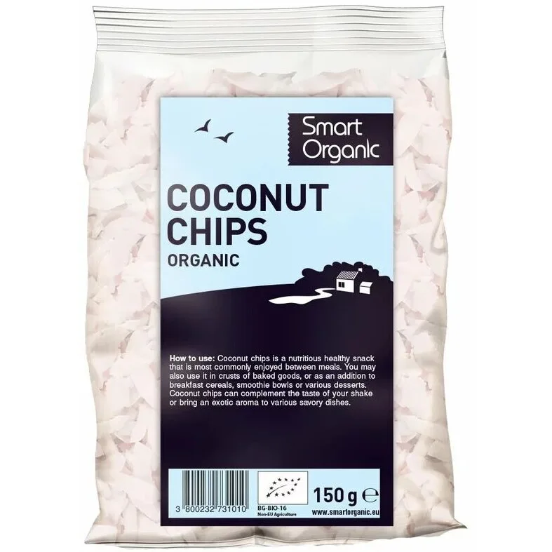 Fulgi de Cocos Raw Ecologici/Bio 150g SMART ORGANIC — preț și oferte