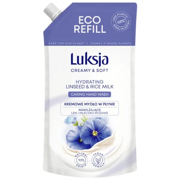 Rezerva sapun lichid CREAMY & SOFT Hydrating, Luksja | 400 ml LUKSJA INFINITY — preț și oferte