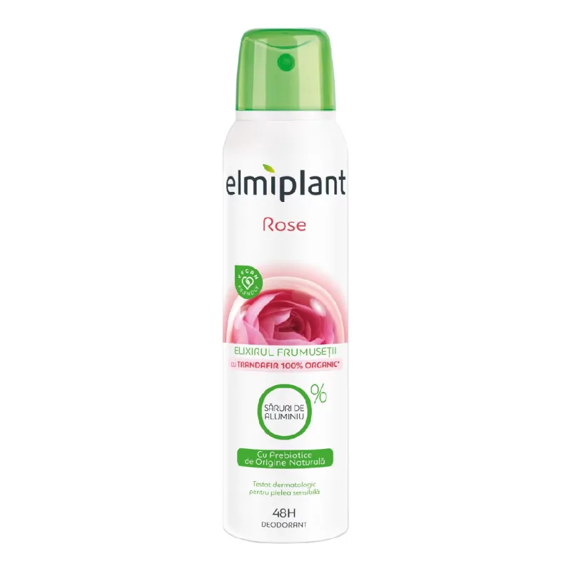 Deodorant antiperspirant spray Rose, 150ml, Elmiplant — preț și oferte