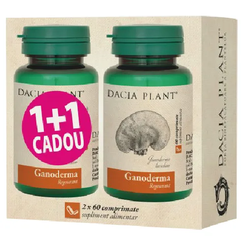 Ganoderma 60tab 1+1 Gratis Dacia Plant — preț și oferte
