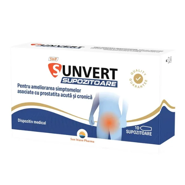 Sunvert, Sun Wave Pharma | 10 supozitoare — preț și oferte
