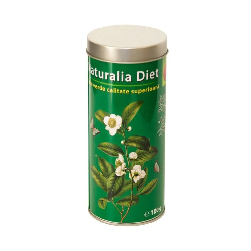 Ceai verde calitate superioara cutie de metal NATURALIA DIET, 100 g — preț și oferte